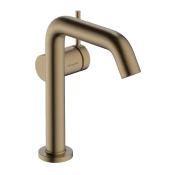 Vannas istabas izlietnes maisītājs Hansgrohe Tecturis S, Paaugstināts ar Push-Open izplūdi, CoolStart, EcoSmart, matēta bronza, 73342140 NEW