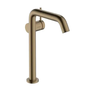 Vannas istabas izlietnes maisītājs Hansgrohe Tecturis S, Paaugstināts ar Push-Open izplūdi, CoolStart, EcoSmart, matēta bronza, 73373140 NEW