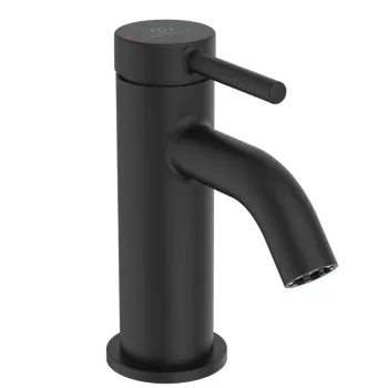 Vannas istabas izlietnes maisītājs Ideal Standard Ceraline Nuovo, ar ClickClack vārstu, 133 mm, h65, matēna melna, BD958XG