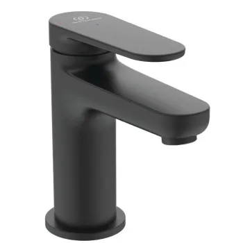 Vannas istabas izlietnes maisītājs Ideal Standard Cerafine Nuovo, ar ClickClack vārstu, 125 mm, hēlija melns, BD964XG