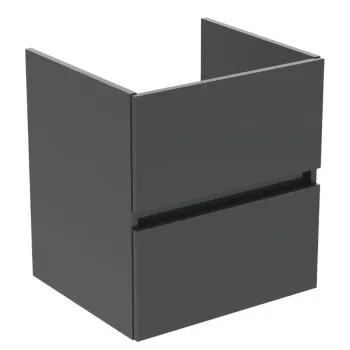 Vannas istabas skapītis Ideal Standard Eurovit+, 55x50x44 cm, 2 atvilktnes, spīdīga pelēka, R0256TI