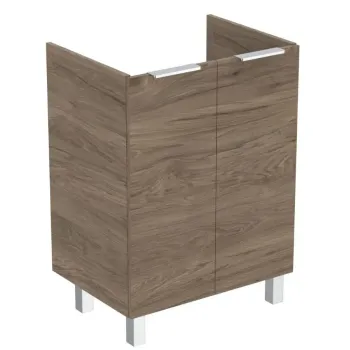 Vannas istabas skapītis Ideal Standard Eurovit+, (bez izlietnes) 84x60x44 cm, 2 durvis, kreisā/ labā montāža, rieksts, R0258Y9