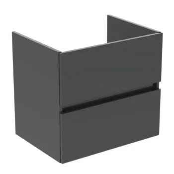 Vannas istabas skapītis Ideal Standard Eurovit+, 55x60x44 cm, 2 atvilktnes, spīdīga pelēka, R0259TI