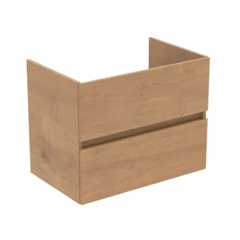 Vannas istabas skapītis Ideal Standard Eurovit+, 2 atvilktnes, (bez izlietnes) dabīgais ozols, 70x55x44 cm, R0261Y8