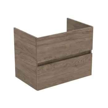 Vannas istabas skapītis Ideal Standard Eurovit+, 70x55x44 cm, (bez izlietnes) 2 atvilktnes, rieksts, R0261Y9