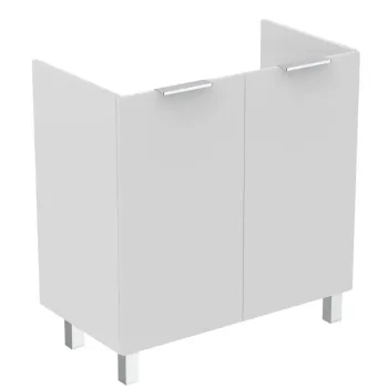 Vannas istabas skapītis Ideal Standard Eurovit+, (bez izlietnes) 84x80x44 cm, 2 durvis, kreisā/ labā montāža, spīdīga balta, R0262WG