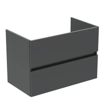Vannas istabas skapītis Ideal Standard Eurovit+, 55x80x44 cm, 2 atvilktnes, spīdīga pelēka, R0263TI