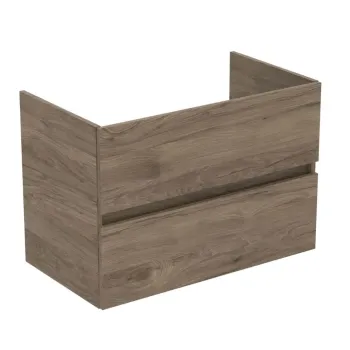 Vannas istabas skapītis Ideal Standard Eurovit+, 55x80x44 cm, 2 atvilktnes, rieksts, R0263Y9
