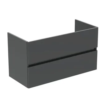 Vannas istabas skapītis Ideal Standard Eurovit+, 55x100x44 cm, 2 atvilktnes, spīdīga pelēka, R0265TI