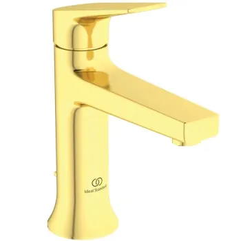 Vannas istabas izlietnes maisītājs Ideal Standard La Dolce Vita, ar vārstu, 178 mm, 118 mm, matēta zelta, BD653A2