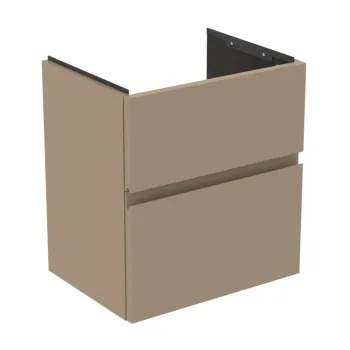 Vannas istabas skapītis Ideal Standard Finesse, (bez izlietnes) 50x38x55 cm, 2 atvilktnes, Matt Greige, E3378UP