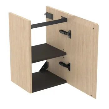 Vannas istabas skapītis Ideal Standard Finesse, 35x31x55 cm, (bez izlietnes) ar 1 durvīm, baltais ozols, E3403US