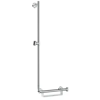Dušas stienis Hansgrohe Unica, 110 cm, kreisais, balts/hroms, 26403400 NEW