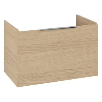 Vannas istabas skapītis Villeroy & Boch Architectura, ar izlietni CeramicPlus, 55x47x42 cm, 1 atvilktne ar SoftClose, Nordic Oak, 4A8760R1SVJ