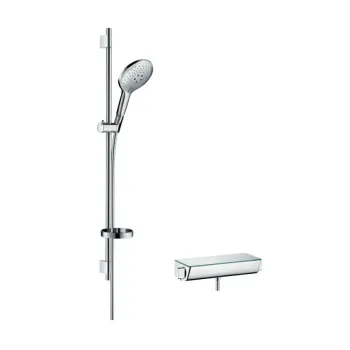 Dušas komplekts Hansgrohe Raindance Select S, ar termostatu, 15 cm, 3 režīmi, hroms, 27037000 NEW