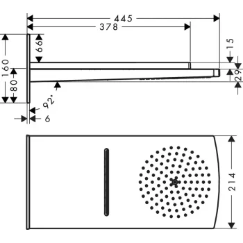 Dušas galva Hansgrohe Raindance, 2 režimi, hroms, 28433000 NEW