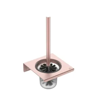 Tualetes birste Ideal Standard ALU+, ar turētāju, matēts stikls, rozā, BD593RO