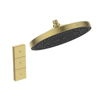 Dušas galva Ideal Standard Idealrain Solos, 30 cm, matēts zelts, A7889A2
