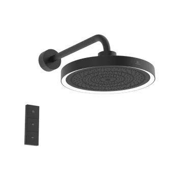Dušas galva Ideal Standard Idealrain Solos, 33 cm, 3 režīmi, matēta melna, A7890XG