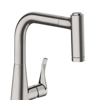 Virtuves Izlietnes Maisītājs Hansgrohe Metris, izvelkams uzgalis, nerūsējošais tērauds, 14834800 NEW