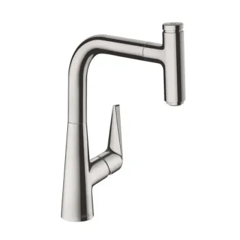 Virtuves izlietnes maisītājs Hansgrohe Talis Select M51, izvelkams uzgalis, nerūsējošais tērauds, 72822800 NEW