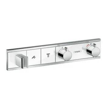 Dušas maisītājs Hansgrohe RainSelect, ar termostatu, iebūvējams, ar 2 izvadiem, balts/hroms, 15355400 NEW