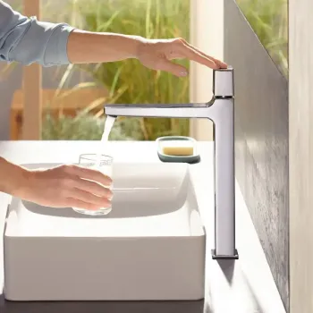 Vannas istabas izlietnes maisītājs Hansgrohe Metropol, paaugstināts ar Push-Open izplūdi, hroms, 32572000 NEW