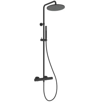 Dušas komplekts Ideal Standard Ceratherm T25, ar termostatu, 25 cm, matēta melna, A8489XG