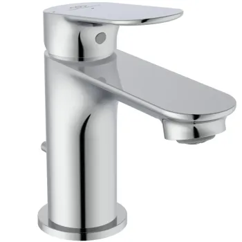Vannas istabas izlietnes maisītājs Ideal Standard Ceralife O, ar vārstu, BlueStart, 129 mm, hroms, BE003AA