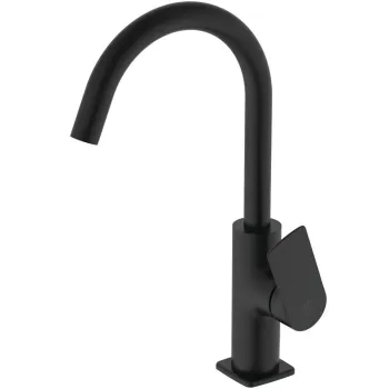Vannas istabas izlietnes maisītājs Ideal Standard Ceralife C, ar grozāmu izteku, 301 mm, matēta melna, BE054XG