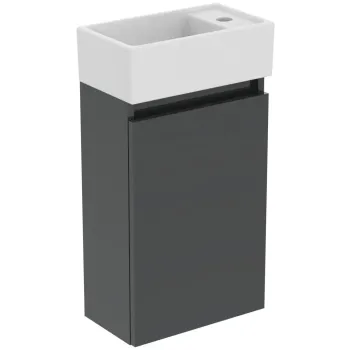 Vannas istabas skapītis Ideal Standard Eurovit+, 55x35x20 cm, ar izlietni, tumši pelēks, R0569TI