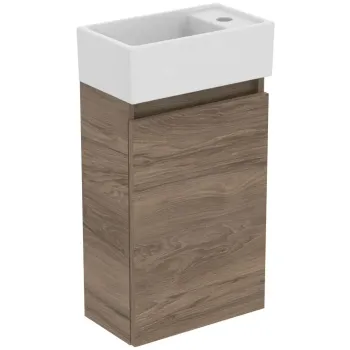 Vannas istabas skapītis Ideal Standard Eurovit+, 55x35x20 cm, ar izlietni, 1 durvis, rieksts, R0569Y9