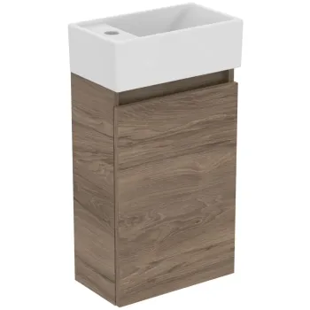 Vannas istabas skapītis Ideal Standard Eurovit+, 55x35x20 cm, ar izlietni, 1 durvis, rieksts, R0570Y9