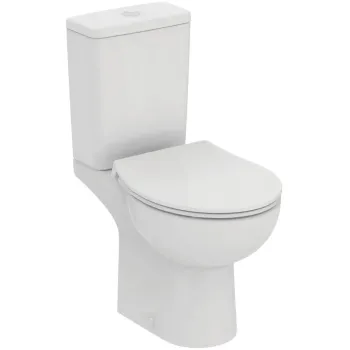 Tualetes pods Ideal Standard Eurovit, ar SoftClose sēžamo, ar vario izplūdi, balts, W007301