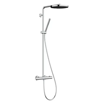 Dušas sistēma Hansgrohe Pulsify S Puro, ar termostatu, diametrs 26 cm, hroms, 24222000 NEW
