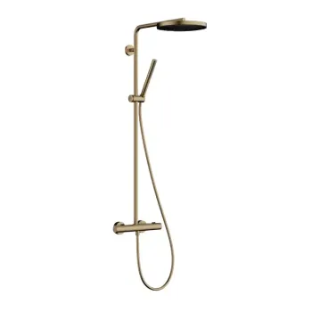 Dušas sistēma Hansgrohe Pulsify S Puro, ar termostatu, diametrs 26 cm, matēta bronza, 24222140 NEW
