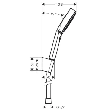 Dušas komplekts Hansgrohe Pulsify Select S, 3 režīmi, EcoSmart, hroms, 24306000 NEW