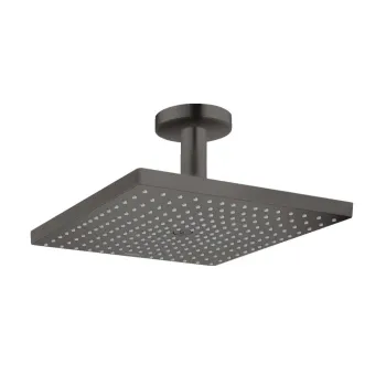 Dušas galva Hansgrohe Raindance E, 30x30 cm, EcoSmart, no griestiem matēta melna hroms, 26251340 NEW