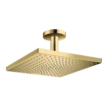 Dušas galva Hansgrohe Raindance E, 30x30 cm, EcoSmart, no griestiem pulēts zelts, 26251990 NEW