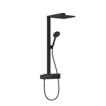 Dušas Sistēma Hansgrohe Raindance E, ar termostatu, 30x30 cm, matēta melna, 27362670 NEW