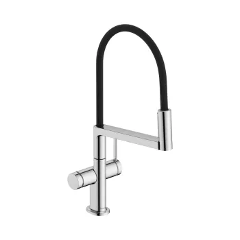 Virtuves izlietnes maisītājs Hansgrohe Talis Select M54 PowderSpray, ar elastīgu izteku un izvelkamu uzgali, EcoSmart, hroms, 72861000 NEW