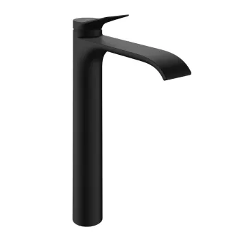 Vannas istabas izlietnes maisītājs Hansgrohe Vivenis, Paaugstināts EcoSmart, CoolStart, matēta melna, 75045670 NEW