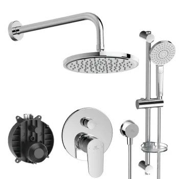 Dušas komplekts Ideal Standard Cerafine O, ar iebūvējamā maisītāja, 3 režīmi, hroms, BD189AA