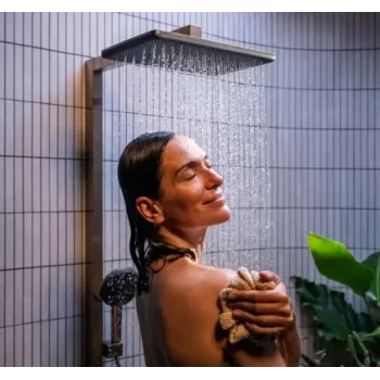 Dušas Sistēma Hansgrohe Raindance Alive Q, ar termostatu, 21x34 cm, 3 režīmi, EcoSmart, matēta bronza, 24581140 NEW