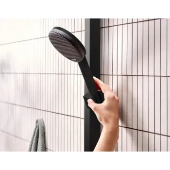 Dušas Sistēma Hansgrohe Raindance Alive Q, ar termostatu, 21x34 cm, 3 režīmi, matēta melna, 24581670 NEW