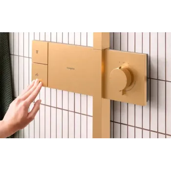 Dušas Sistēma Hansgrohe Raindance Alive S, ar termostatu, diametrs 30 cm, 3 režīmi, matēta bronza, 24582140 NEW