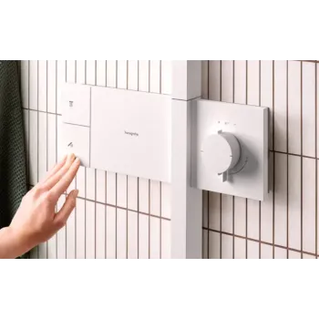 Dušas Sistēma Hansgrohe Raindance Alive S, ar termostatu, diametrs 30 cm, 3 režīmi, matēta balta, 24582700 NEW