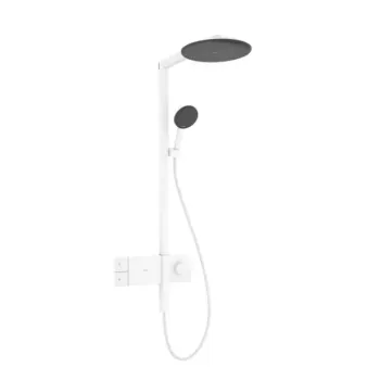 Dušas Sistēma Hansgrohe Raindance Alive S, ar termostatu, diametrs 30 cm, 3 režīmi, EcoSmart, matēta balta, 24583700 NEW
