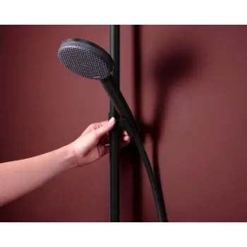 Dušas Sistēma Hansgrohe Raindance Alive S Puro, ar termostatu, 21x34 cm, 3 režīmi, matēta melna, 24593670 NEW