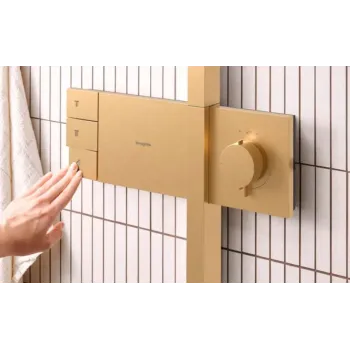 Dušas Sistēma Hansgrohe Raindance Alive S, ar termostatu, diametrs 30 cm, 3 režīmi, matēta bronza, 24595140 NEW